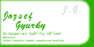 jozsef gyurky business card